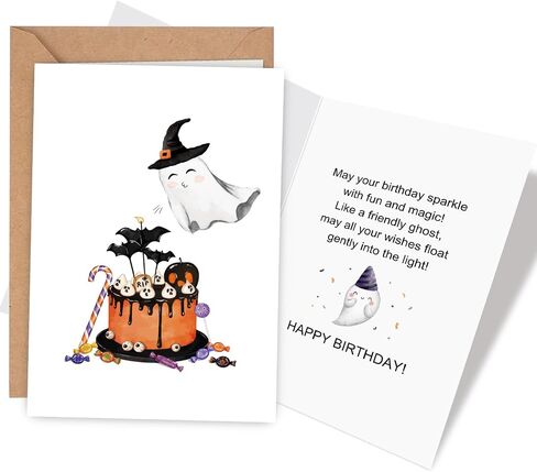 Ghost Halloween Anniversary Card, Spooky Anniversary Card for Husband Wife, Halloween Birthday Cards for Couples Soulmate in Kuwait