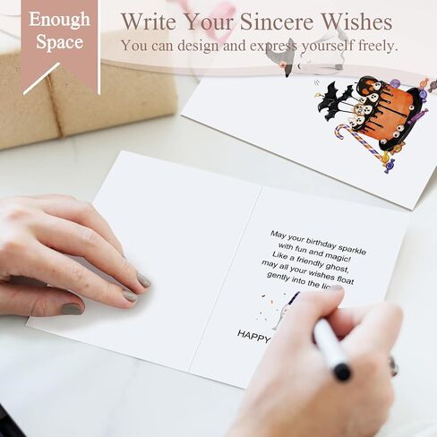 Ghost Halloween Anniversary Card, Spooky Anniversary Card for Husband Wife, Halloween Birthday Cards for Couples Soulmate in Kuwait