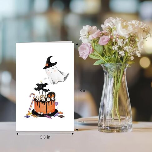 Ghost Halloween Anniversary Card, Spooky Anniversary Card for Husband Wife, Halloween Birthday Cards for Couples Soulmate in Kuwait