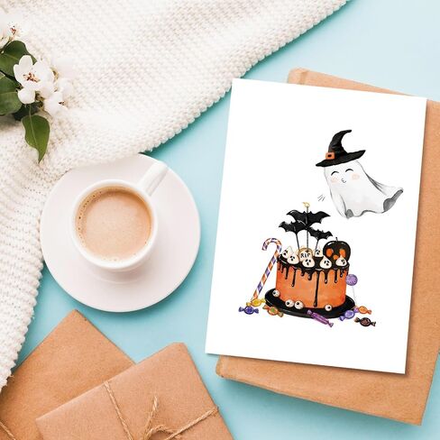 Ghost Halloween Anniversary Card, Spooky Anniversary Card for Husband Wife, Halloween Birthday Cards for Couples Soulmate in Kuwait