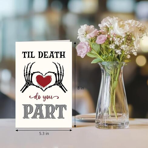 Ghost Halloween Anniversary Card, Spooky Anniversary Card for Husband Wife, Halloween Birthday Cards for Couples Soulmate in Kuwait