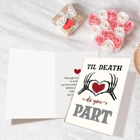 Ghost Halloween Anniversary Card, Spooky Anniversary Card for Husband Wife, Halloween Birthday Cards for Couples Soulmate in Kuwait