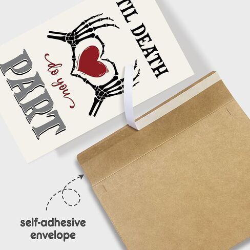 Ghost Halloween Anniversary Card, Spooky Anniversary Card for Husband Wife, Halloween Birthday Cards for Couples Soulmate in Kuwait