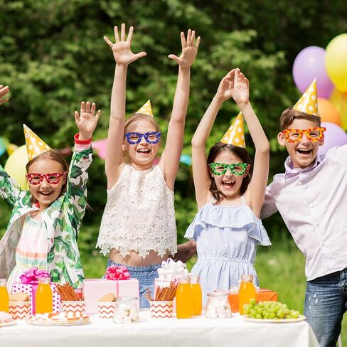 36 Pack Pixel Theme Glasses Decor Pixel Party Favors Mining Green Brown Pixelated Paper Glasses Bulk Retro Gamer Sunglasses Pixelated Eyewear for Video Game Party Birthday Supplies in Saudi Arabia