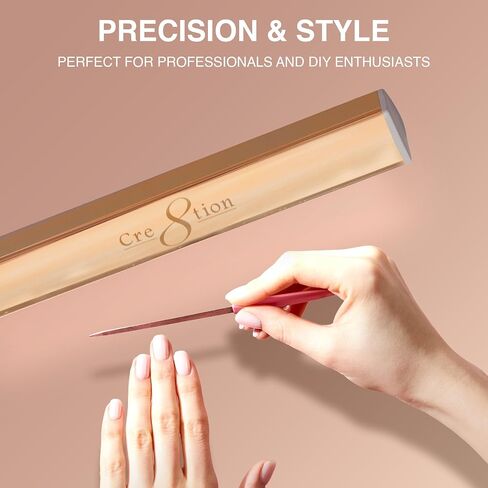 Cre8tion Ultra‑Slim LED Desk Lamp, Champagne Gold, 12 W Sleek Task Light for Nail Salons, Lash Techs, Home Offices (Champagne Gold) in Saudi Arabia