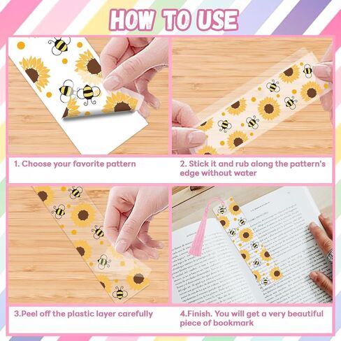 Peaceblue 30pcs UV DTF الإشارات المرجعية لفائف نقل الملصقات الرياضية للنساء القراءة للرجال القراءة ، المرجعية المقاومة للماء شارات (لا توجد مرجعية فارغة) للمعادن البلاستيكية الأكريليك الفارم الفارم in Kuwait