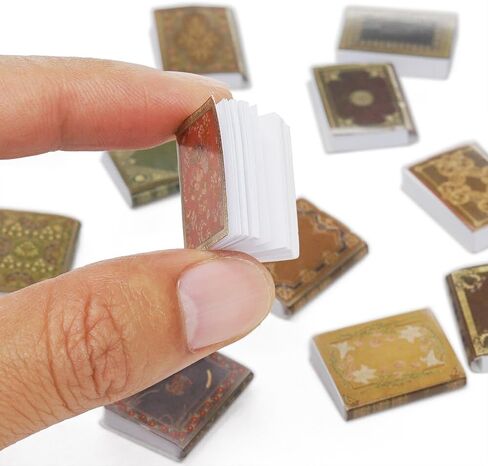 Odoria 1/12 Miniature Classic Books 12Pcs Mini Book Miniatures Dollhouse Decoration Accessories Doll House Accessory in Saudi Arabia