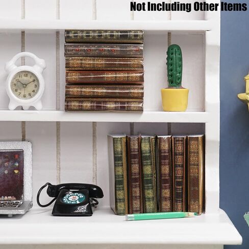 Odoria 1/12 Miniature Classic Books 12Pcs Mini Book Miniatures Dollhouse Decoration Accessories Doll House Accessory in Saudi Arabia