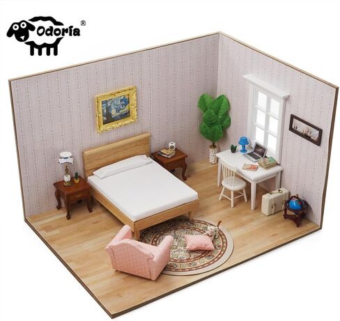 Odoria 1/12 Miniature Mop and Metal Bucket Mini Tin Buckets Miniatures Dollhouse Cleaning Accessories Doll House Accessory in Saudi Arabia