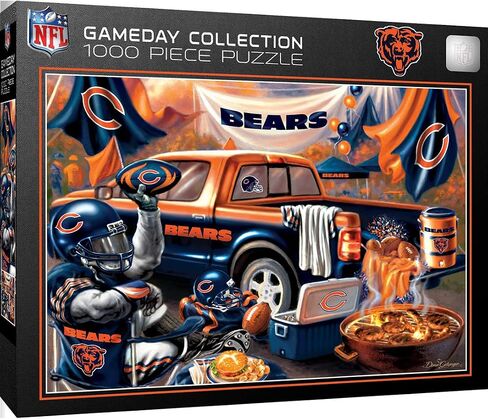 Mortpieces - 1000 قطعة من بانورزو ، NFL Chicago Bears ، متعة للبالغين والأسرة ، لا تشطيب ، 19.25 "x26.75" in Saudi Arabia