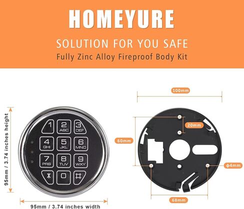 Replacement Fireproof keypad (HYR-keypad-01) in Kuwait