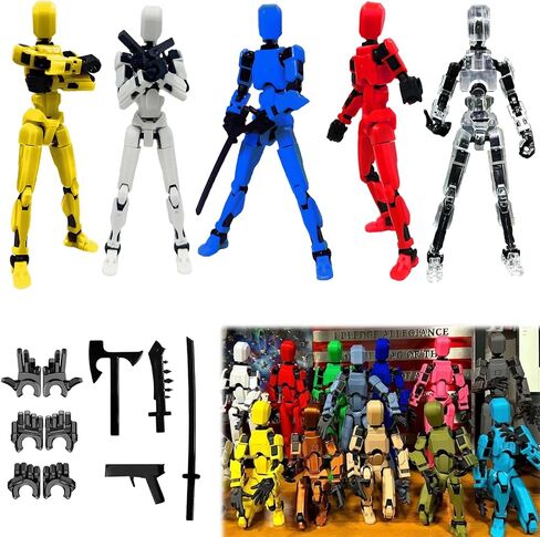 تم تجميعها - ترقية الشكل ثلاثي الأبعاد للأعمال المتعددة المخصصة ، T13 ، Nova 13 Figure ، Virtual 13 Pack ، ملحقات متعددة ، ديكور سطح المكتب (5 قطع) in Kuwait