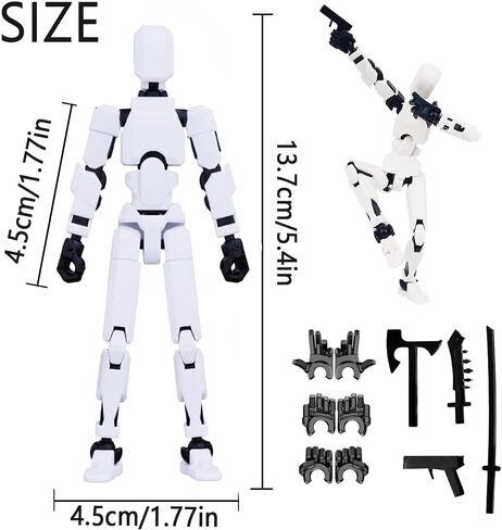تم تجميعها - ترقية الشكل ثلاثي الأبعاد للأعمال المتعددة المخصصة ، T13 ، Nova 13 Figure ، Virtual 13 Pack ، ملحقات متعددة ، ديكور سطح المكتب (5 قطع) in Kuwait