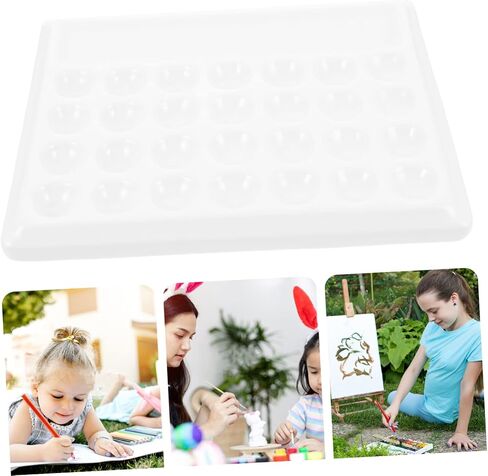 Ceramic Watercolor Mixing Tray Porcelain Pigment Palette for Artists Lid for Painting and Art Supplies in Saudi Arabia