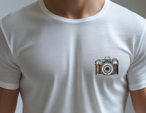 3.5" Embroidered Vintage Retro Camera Iron On Patch | Decorative Vintage Retro Camera Applique Iron On/Sew On Patches for Clothing, Hats, Backpacks, Clothes, Jackets in Saudi Arabia