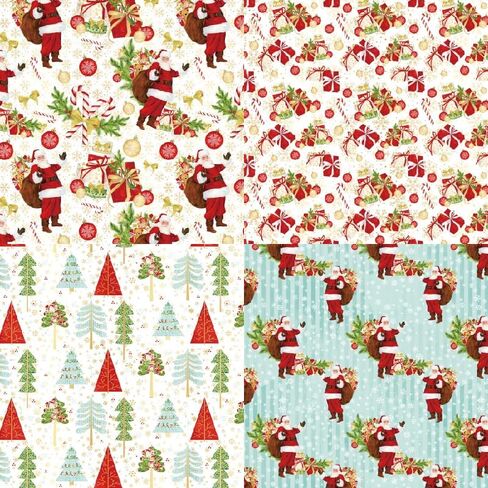 24 Sheets 6'' x 6'' Christmas Scrapbook Paper Winter Theme Cute Pattern One Sided Cardstock for DIY Card Making Decorative Paper (R2444) in Saudi Arabia