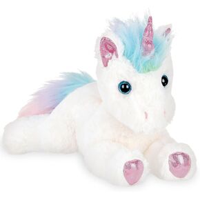 Bearington Collection Unicorn Stuffed Animal Plush - 10-Inch Rainbow Shimmers White - Soft Fluffy Magical Unicorn Stuffy - Gift for Kids in Kuwait