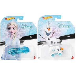 Hot Wheels Disney Frozen Frozen Cars ، Elsa و Olaf ، مجموعة مركبة ممولة ، 3+ سنوات in Kuwait