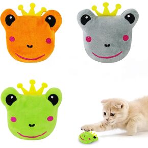 Andiker Cat Catnip Toys, 3Pcs Cat Interactive Toys for Indoor Cats, Soft Plush Cat Chew Toys with Crinkle Paper for Relieve Stress, Reduce Boredom, Teething (Cat) in Kuwait
