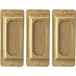 3pcs Vintage Brass Label Holders for Organizing Notebooks Shelves File Boxes and Drawers Name Plate Holders for Easy Label Replacement and Stylish Decor in Saudi Arabia