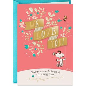 Hallmark Peanuts Card for Grandparents (Snoopy and Woodstock) for Grandparent's Day, Anniversary, Just Because and More in Saudi Arabia