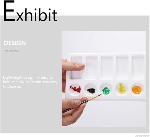 DOITOOL 3pcs Mixing Pallets for Artists Watercolor Palette Trays Paint Mixing Trays in Saudi Arabia