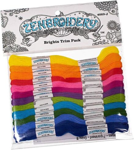 Craft County 12 Pack of Embroidery Lwors - 3 خيارات - مشرق ، متنوع ، وقوس قزح - 12 لونًا لكل عبوة - خيوط غرزة متقاطعة - أساور ، قلادات ، خللال in Saudi Arabia