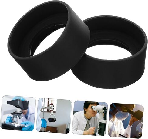 2pcs حراس العدسة المجهر المطاطي دروع العين المتوافقة لعرض محسّن للمشاهدة الخفيفة الوزن والمجهر المتينة تحمي العدسة من التصادمات in Kuwait