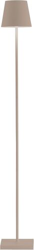 Zafferano, Poldina L Lamp, Rechargeable Cordless Floor Lamp with Touch Controls, Suitable for Indoor and Outdoor, Dimmer, 2200-3000 K, Adjustable Height 20.4-48 Inches, Black Color in Saudi Arabia