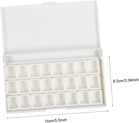 DOITOOL Paint Palette Watercolor Pad Paint Tray Pigment Storage Box Compartment DIY Painting Craft Simple Elegant Design in Saudi Arabia