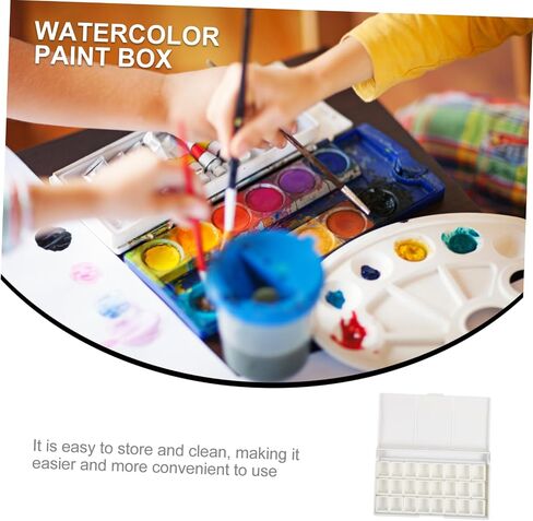 DOITOOL Paint Palette Watercolor Pad Paint Tray Pigment Storage Box Compartment DIY Painting Craft Simple Elegant Design in Saudi Arabia