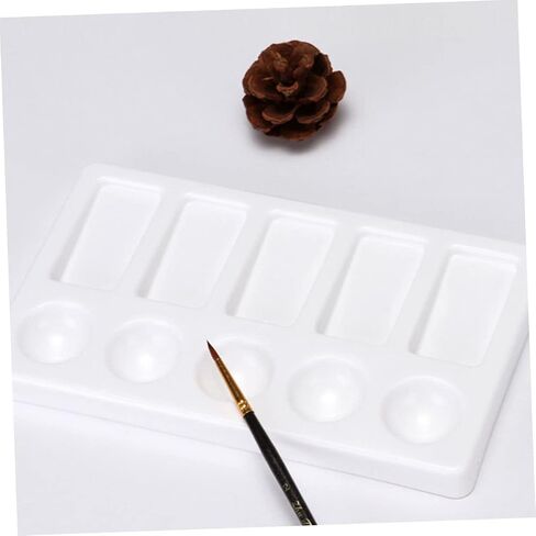 9pcs Paint Palette Lightweight Mixing Trays for Watercolor Acrylics Artist Pigment Trays for Arts Crafts and Student Projects in Saudi Arabia