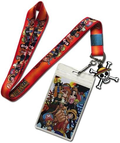 قطعة واحدة Luffy and Crews Group Lanyard مع حامل معرف الشارة وسحر PVC in Saudi Arabia