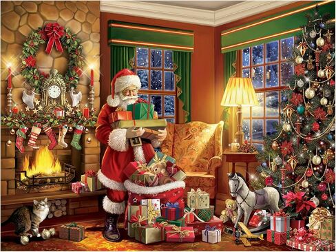 White Mountain Puzzles Delivering Gifts - 500 Piece Jigsaw Puzzle in Saudi Arabia