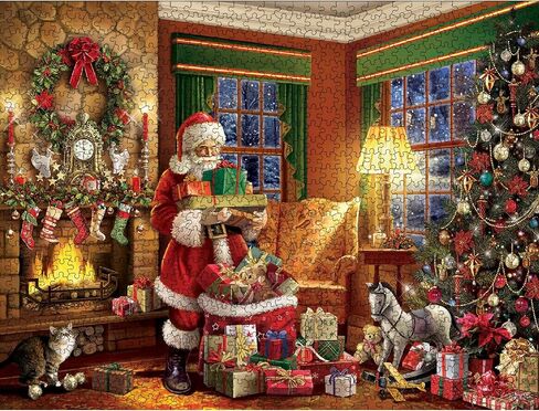 White Mountain Puzzles Delivering Gifts - 500 Piece Jigsaw Puzzle in Saudi Arabia
