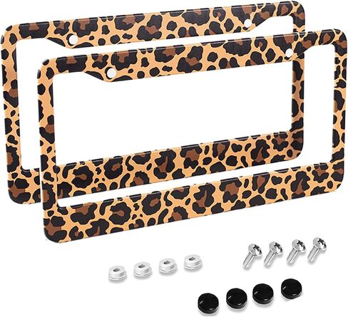 Butterfly License Plate Frame,Cute License Plate Frame for Women, Car Tags Frame Holder Cover Car Accessories 2 Pack 2 Hole Stainless Aluminum Decorative 2 Pcs Set Cover para placa for Girl Women in Saudi Arabia
