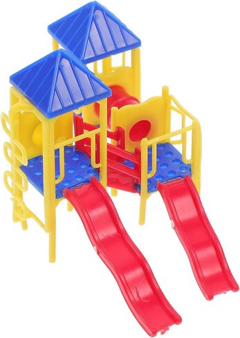 Miniature Playground Model - Mini Childrens Playground Model Miniature Sand Table Decoration 1:75 Scale Mini Outdoor Park Slide Plastic Toy Furnishing Ornament in Saudi Arabia