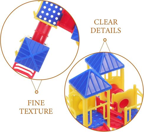 Miniature Playground Model - Mini Childrens Playground Model Miniature Sand Table Decoration 1:75 Scale Mini Outdoor Park Slide Plastic Toy Furnishing Ornament in Saudi Arabia