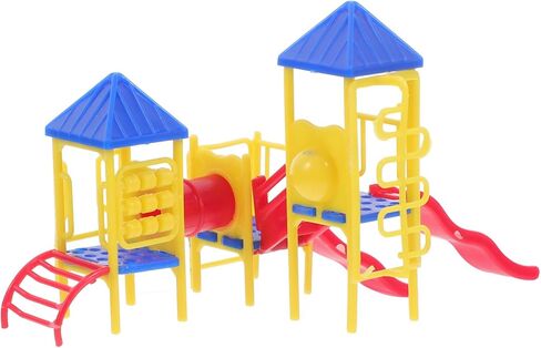 Miniature Playground Model - Mini Childrens Playground Model Miniature Sand Table Decoration 1:75 Scale Mini Outdoor Park Slide Plastic Toy Furnishing Ornament in Saudi Arabia