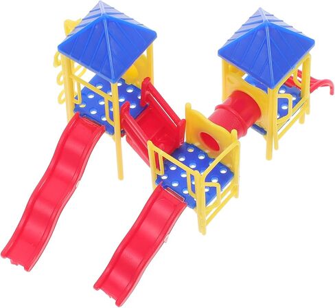Miniature Playground Model - Mini Childrens Playground Model Miniature Sand Table Decoration 1:75 Scale Mini Outdoor Park Slide Plastic Toy Furnishing Ornament in Saudi Arabia
