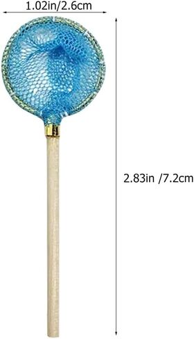 2Pcs 1/12 Miniature Fishing Nets Dollhouse Decoration Accessories, DIY Doll House Kit in Saudi Arabia