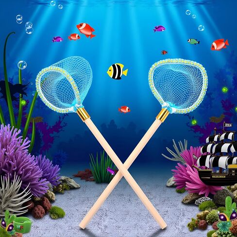 2Pcs 1/12 Miniature Fishing Nets Dollhouse Decoration Accessories, DIY Doll House Kit in Saudi Arabia