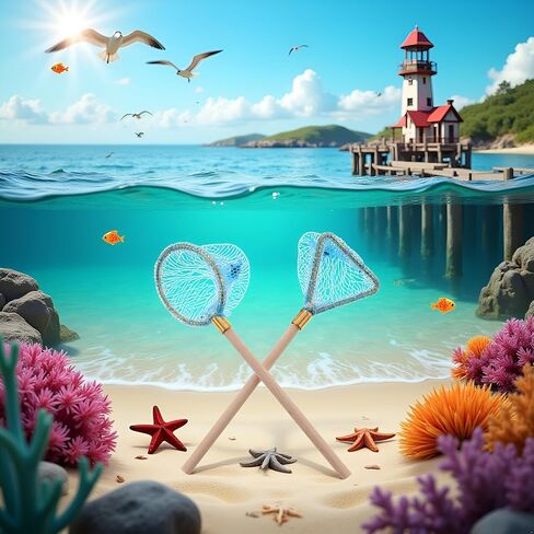 2Pcs 1/12 Miniature Fishing Nets Dollhouse Decoration Accessories, DIY Doll House Kit in Saudi Arabia