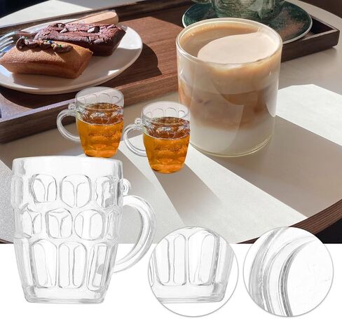 IMIKEYA Dollhouse Beer Cup Model Decorations 50pcs Mini Plastic Beer Mugs for Mini Landscape House Decorations in Saudi Arabia