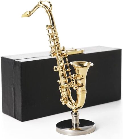 Odoria 1/12 Miniature Saxophone Dollhouse Musical Instruments Accessories in Saudi Arabia