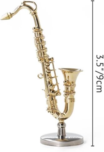 Odoria 1/12 Miniature Saxophone Dollhouse Musical Instruments Accessories in Saudi Arabia