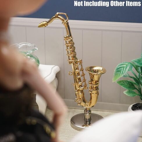 Odoria 1/12 Miniature Saxophone Dollhouse Musical Instruments Accessories in Saudi Arabia