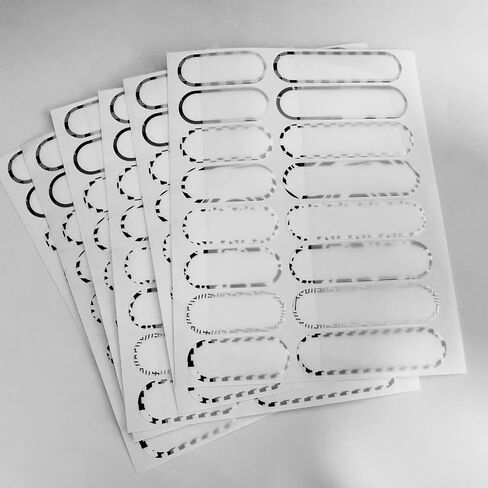 128 PCS Waterproof Bottle Labels, Write-On Kids Name Labels, Self-Laminating Self-Adhesive Bottle Strickers for Daycare School in Saudi Arabia