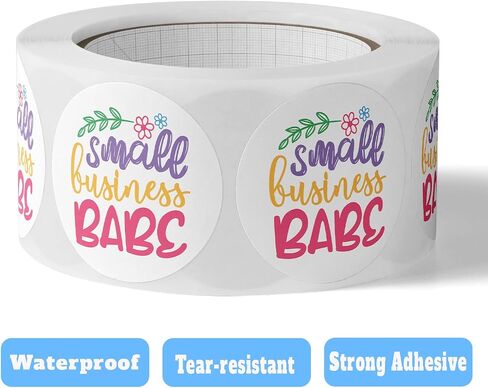 NCTY 150 Custom Circle Roll BOPP Labels ، ملصق مخصص ، نص مخصص ، صورة ، ملصق شعار للأعمال ، الحفلات ، الزفاف والاستحمام الطفل اللمعان/اللامع (دائرة 2 بوصة) ،؟ in Kuwait
