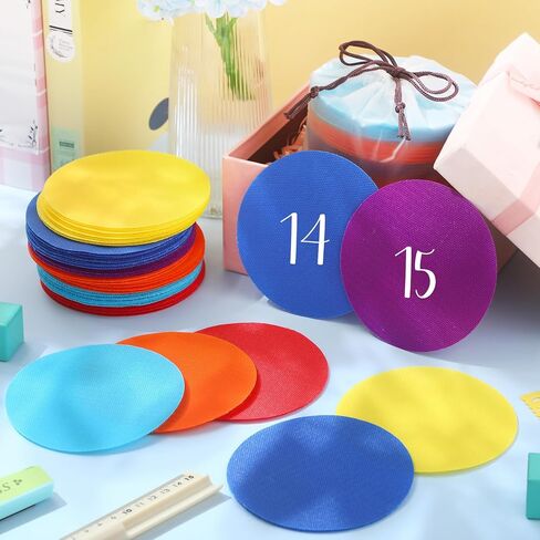 Epakh 180 PCS Multicolor 5 بوصة سجاد نقاط العلامات لدائرة الفصول الدراسية بقعة 6 نقاط قابلة للإزالة قابلة للإزالة للفصول الدراسية لمدرسة مرحلة ما قبل المدرسة لمستلزمات مدرس (نابض بالحياة) in Saudi Arabia
